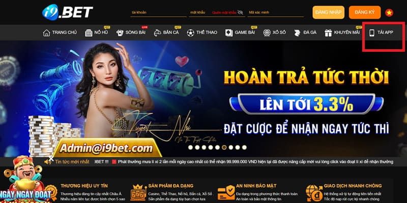 Tải app I9bet cho Android